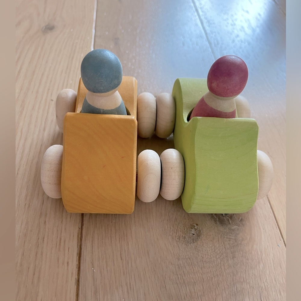 Grimm’s Spiel & Holz Wooden Toy Cars Set - Made in Germany